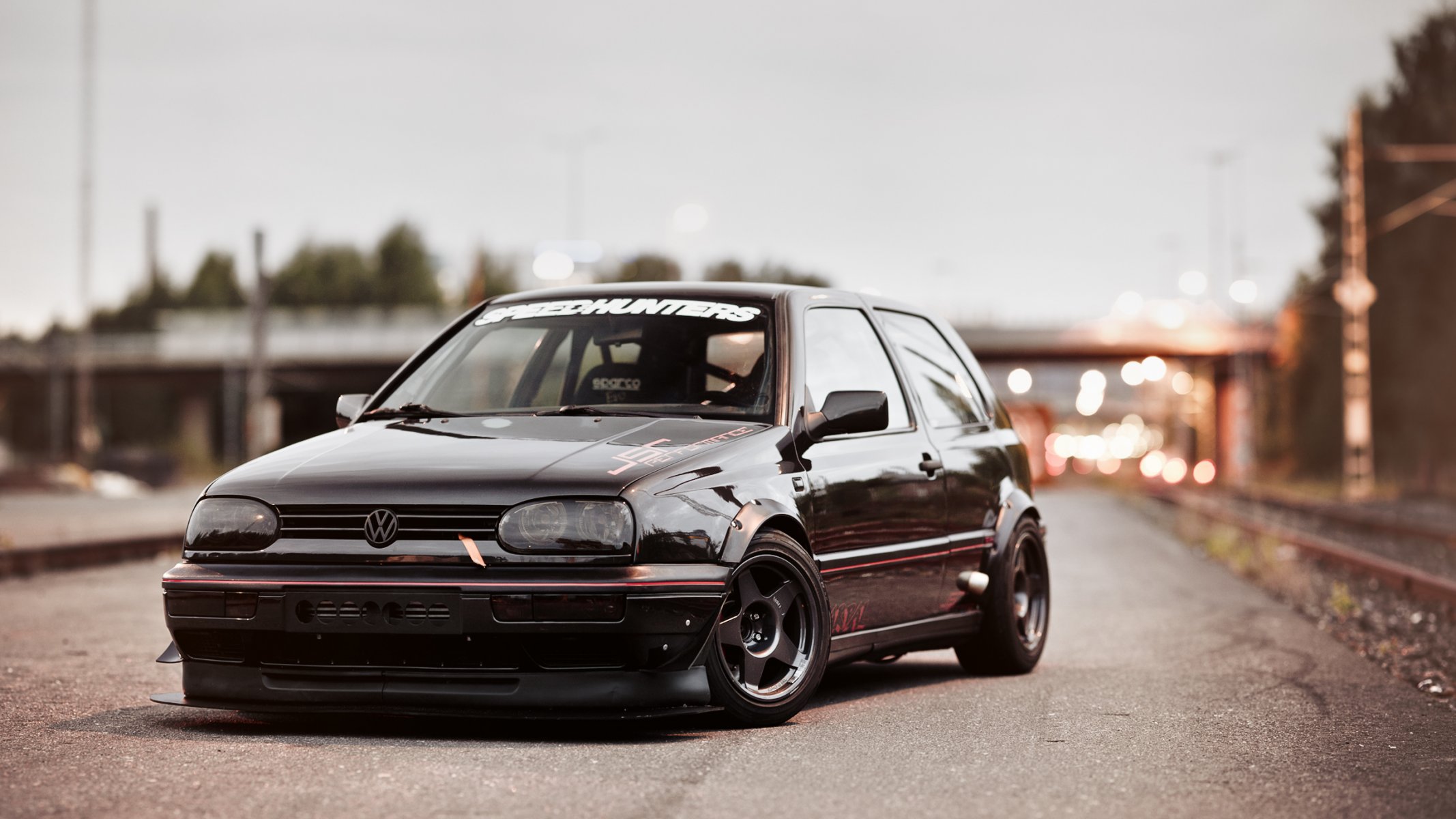 volkswagen golf mk3 black volkswagen tuning front