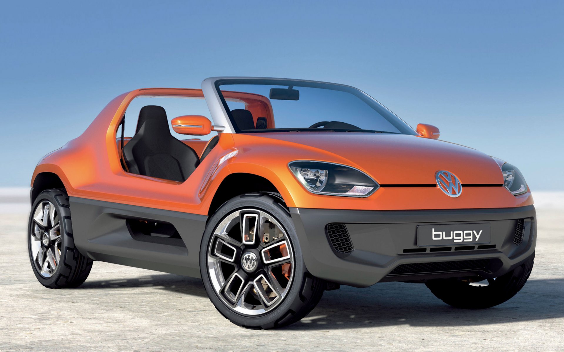 volkswagen buggy concept desert blue sky