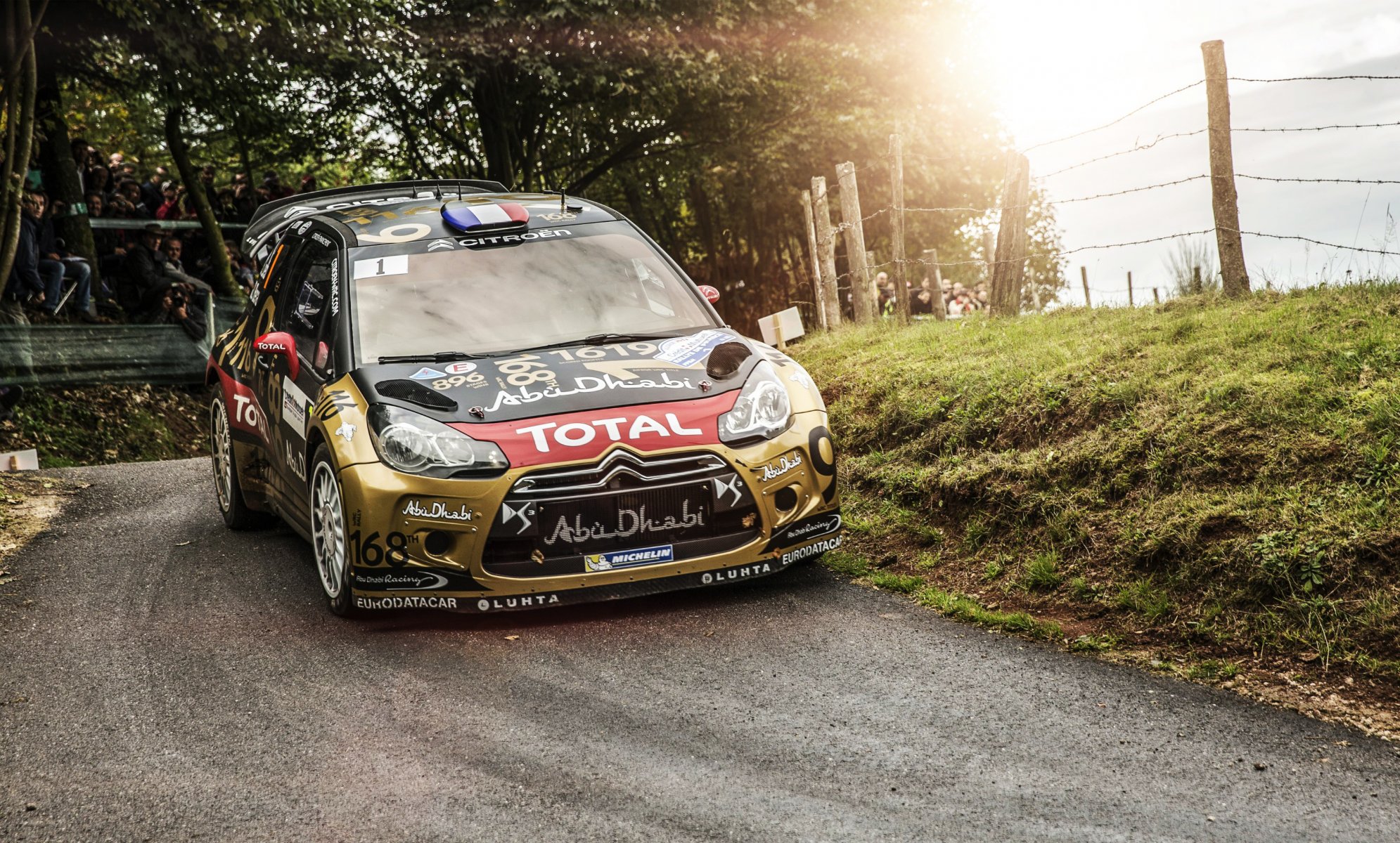 citroen ds3 wrc rally rally car sport day citroen turn auto front