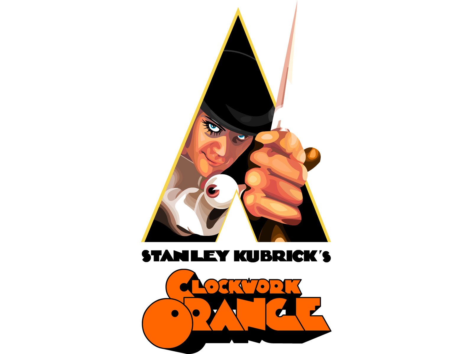 заводной апельсин clockwork orange малкольм макдауэлл стенли кубрик энтони берджесс рисунок герой кино