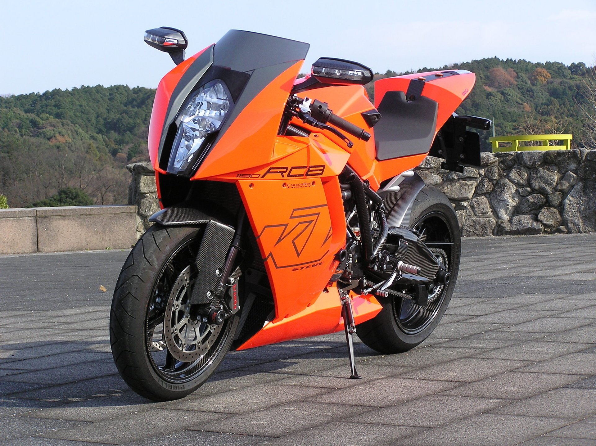 ktm 1190 rc8 2009 ktm sportbike motocicleta moto austria naranja motobike hi-tech bicicleta mototransporte