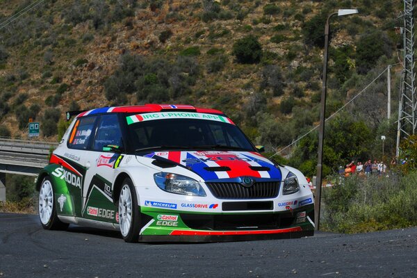 Skoda Fabia tritt bei der Rallye an