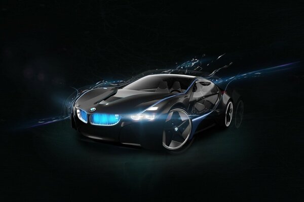 Concept art noir BMW cinquième génération