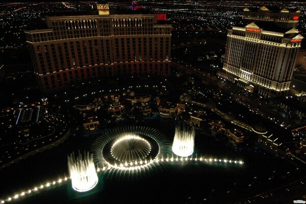 Hautes fontaines de Las Vegas