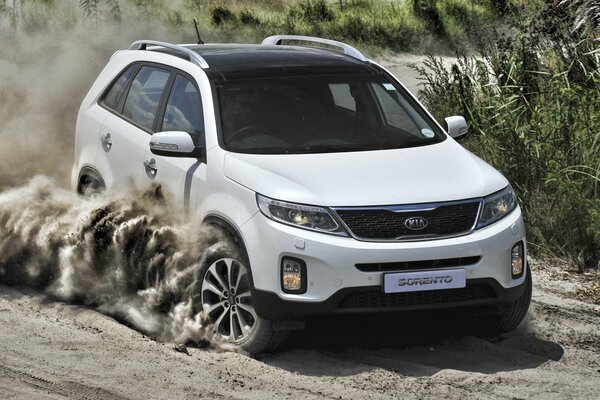 Slittamento bianco kia sorento