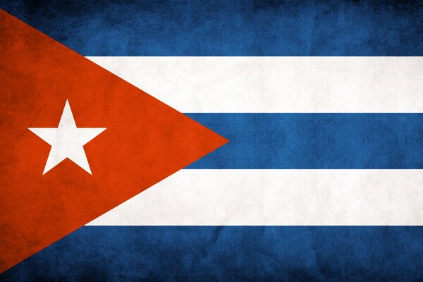 Cuban flag, clear image