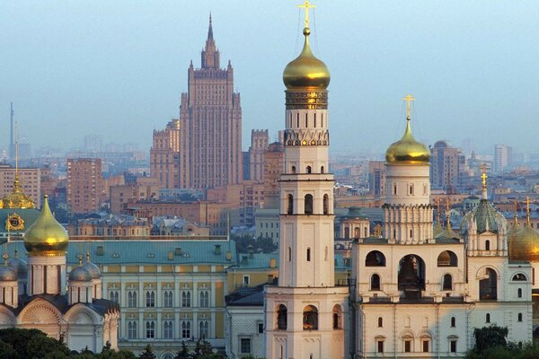 Beau paysage dans la ville de Moscou