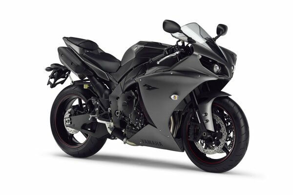 Moto de sport noir