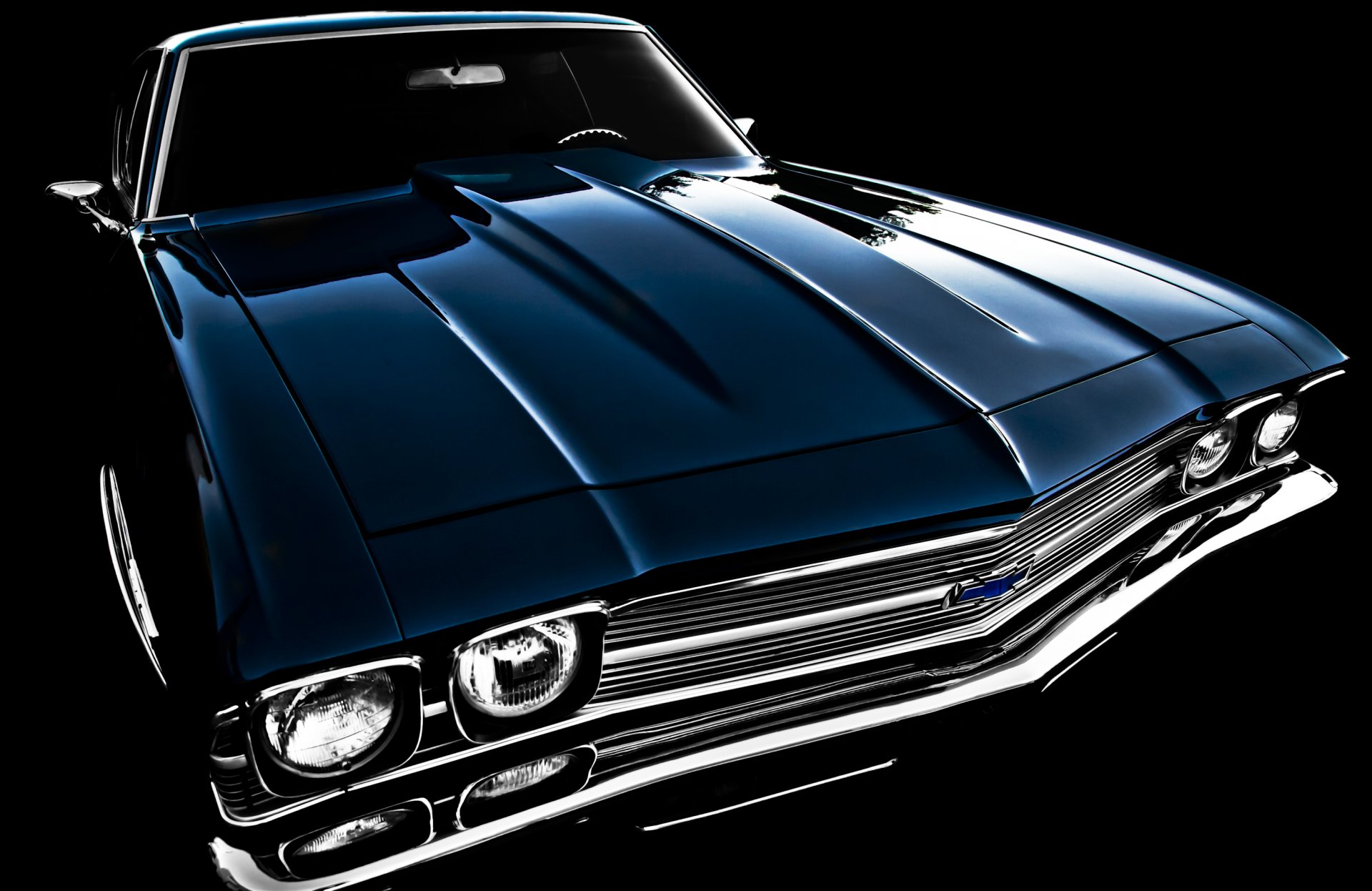 chevrolet chevelle 1969 classic retro front