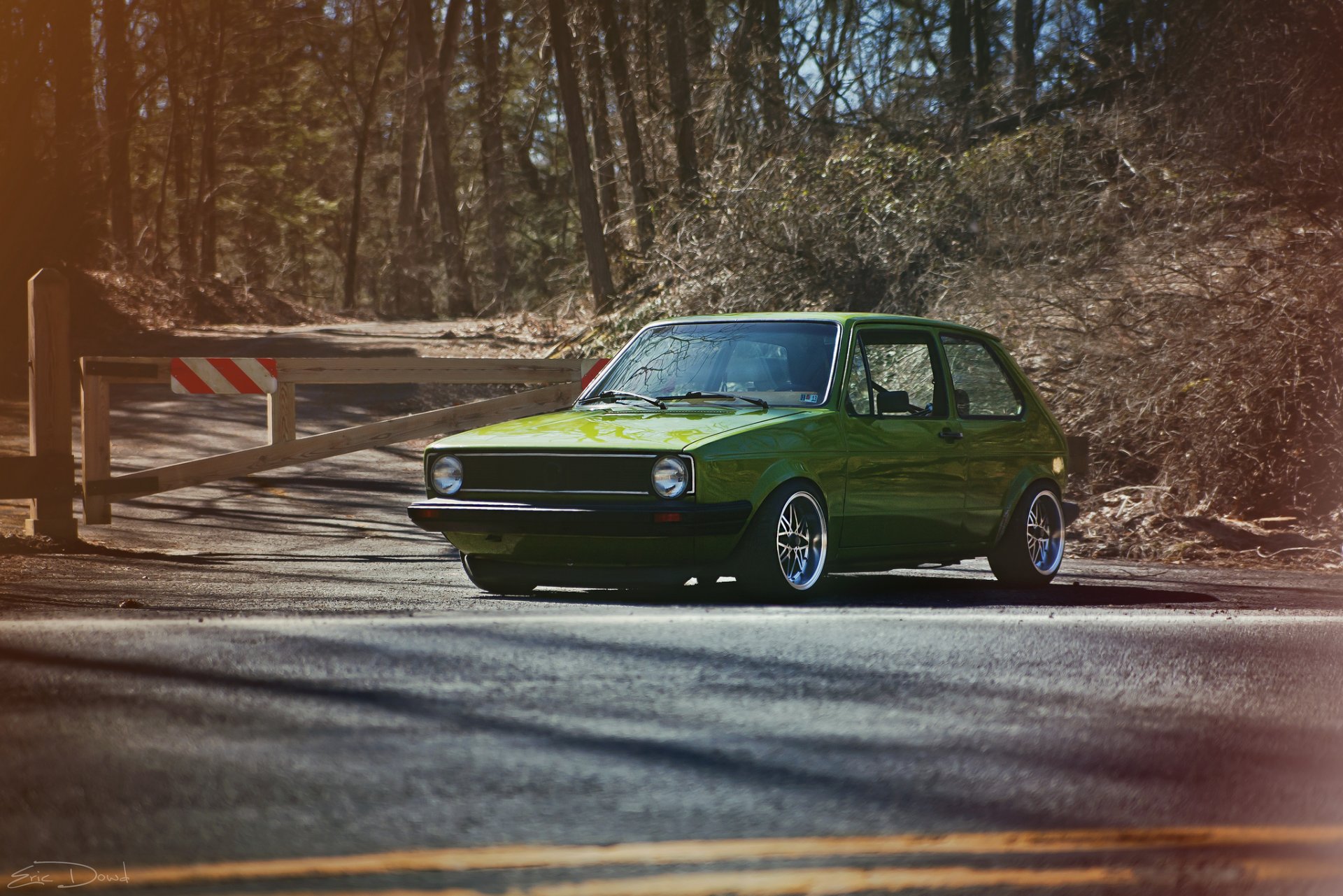 volkswagen mk1 golf gti zielony