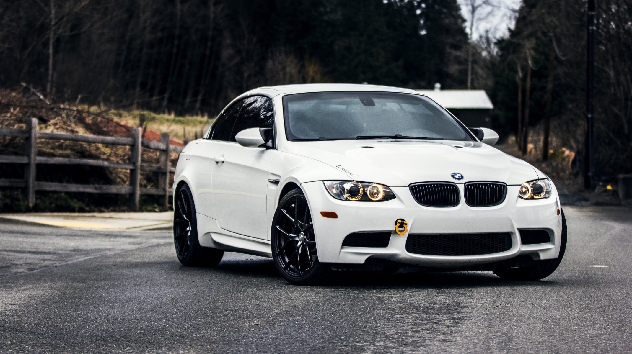 bmw e92 bmw blanco blanco carretera faros frente