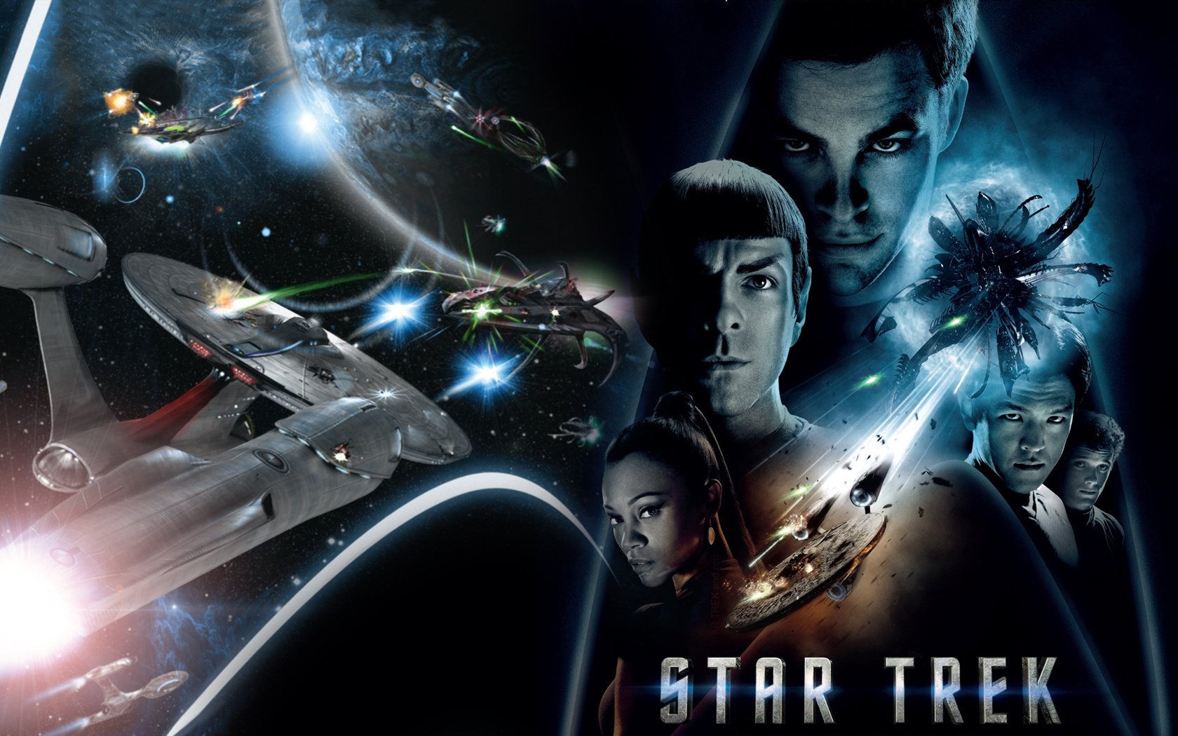 film star trek star trek kirk spock bohaterowie kosmos planety statki filmy