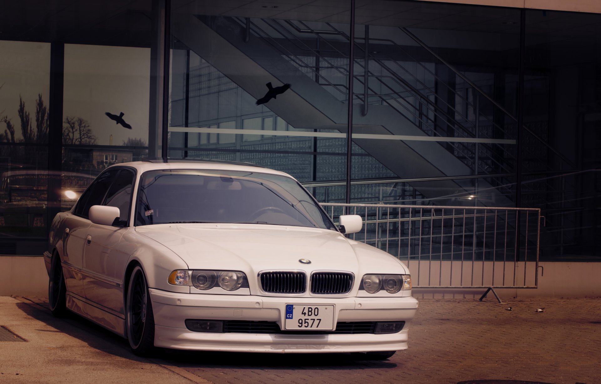 bmw e38 bmw boomer blanc