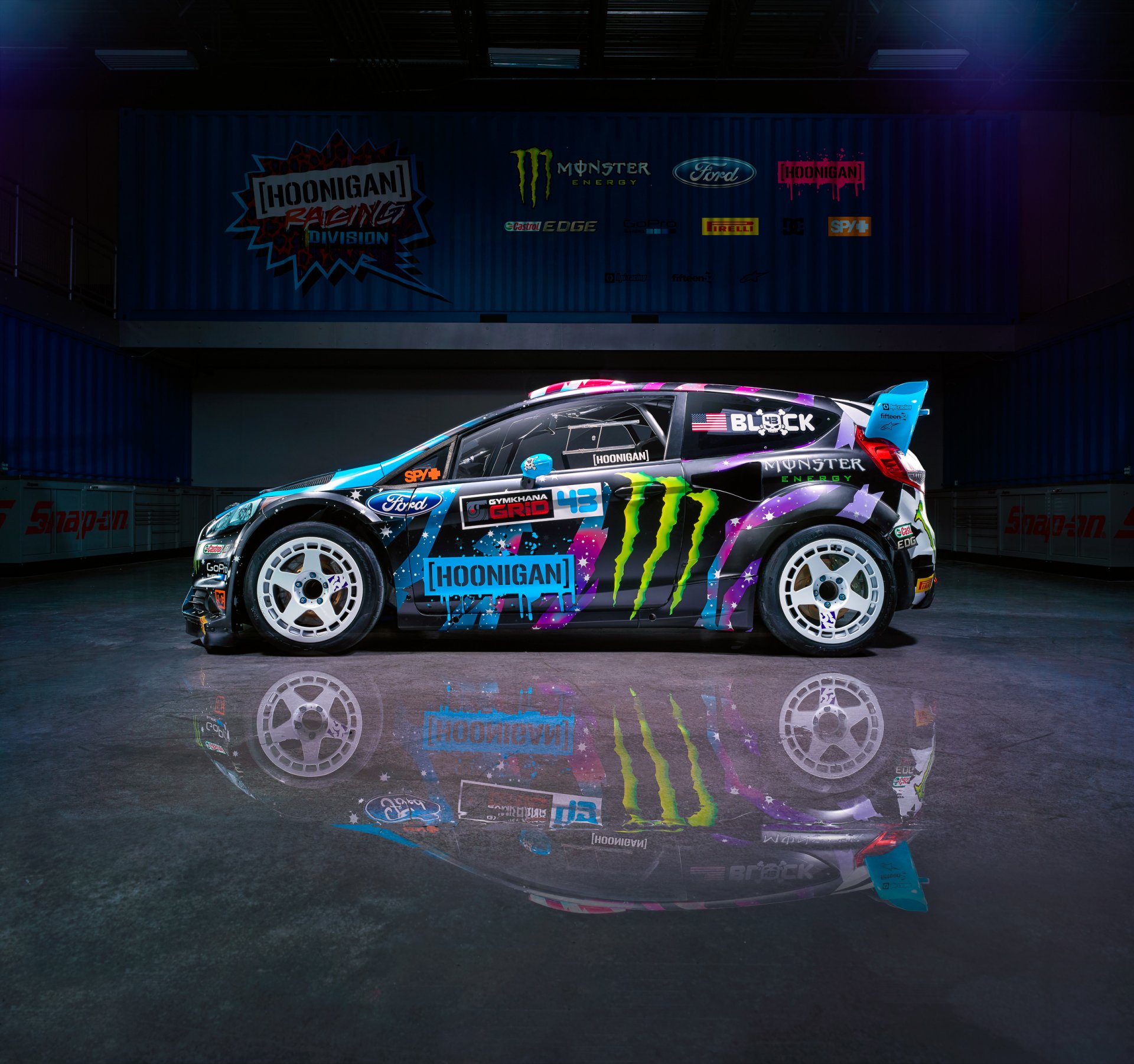 форд fiesta rx43 2015 г. кен блок hoonigan спортивные дивизия сторона