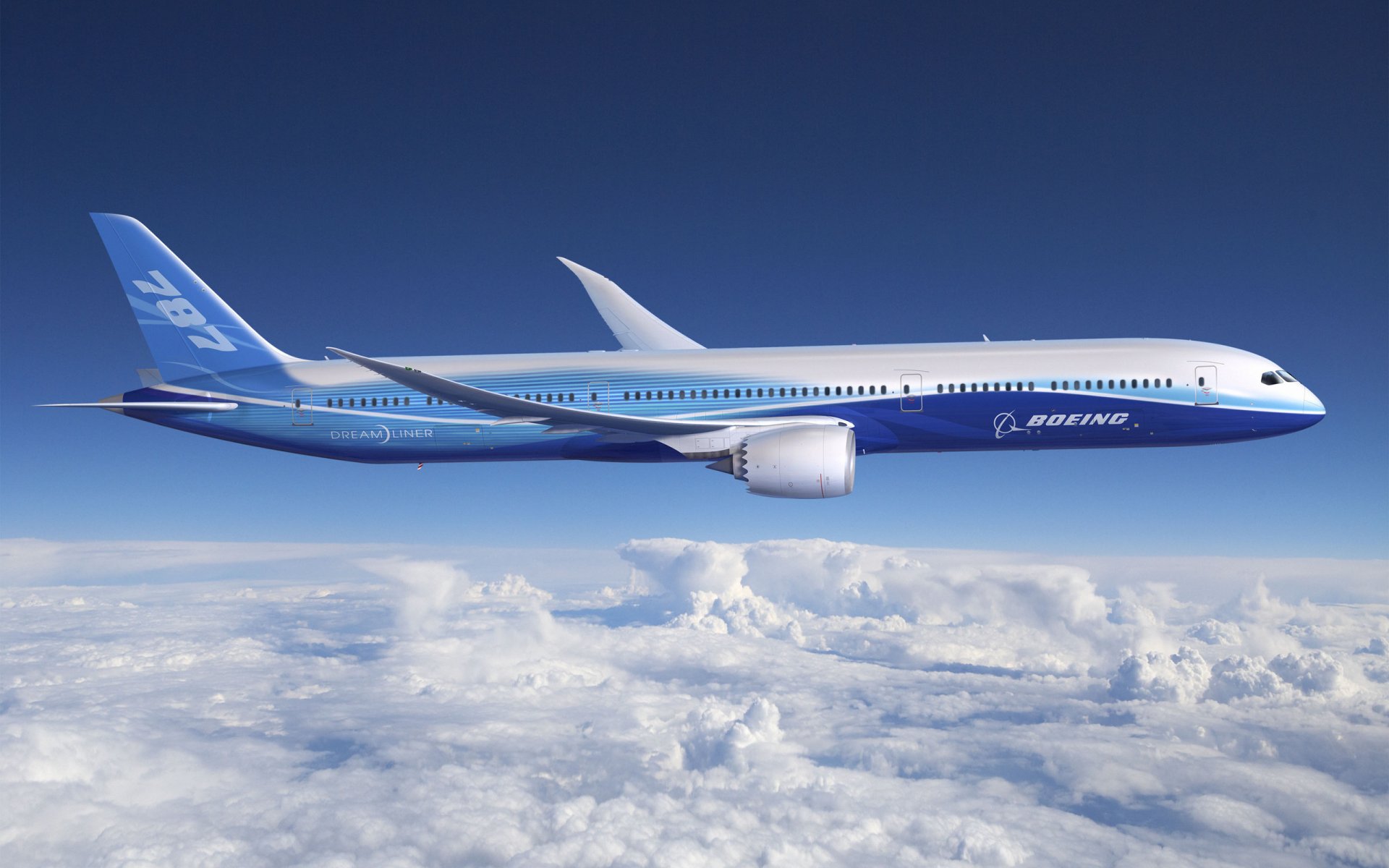 the dreamline boeing 787 aviation the sky clouds aircraft civil aviation