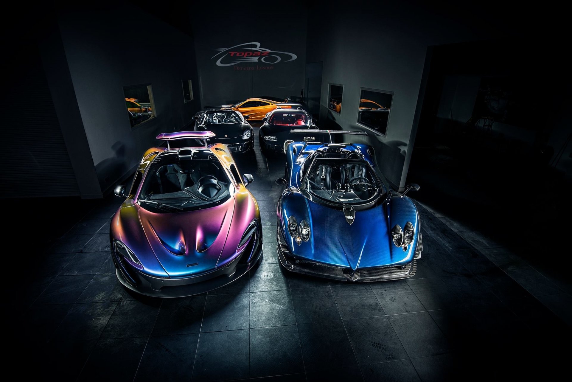 mclaren p1 pagani zonda 760r porsche carrera gt bugatti veyron mclaren f1 gtr supercar topazio londra