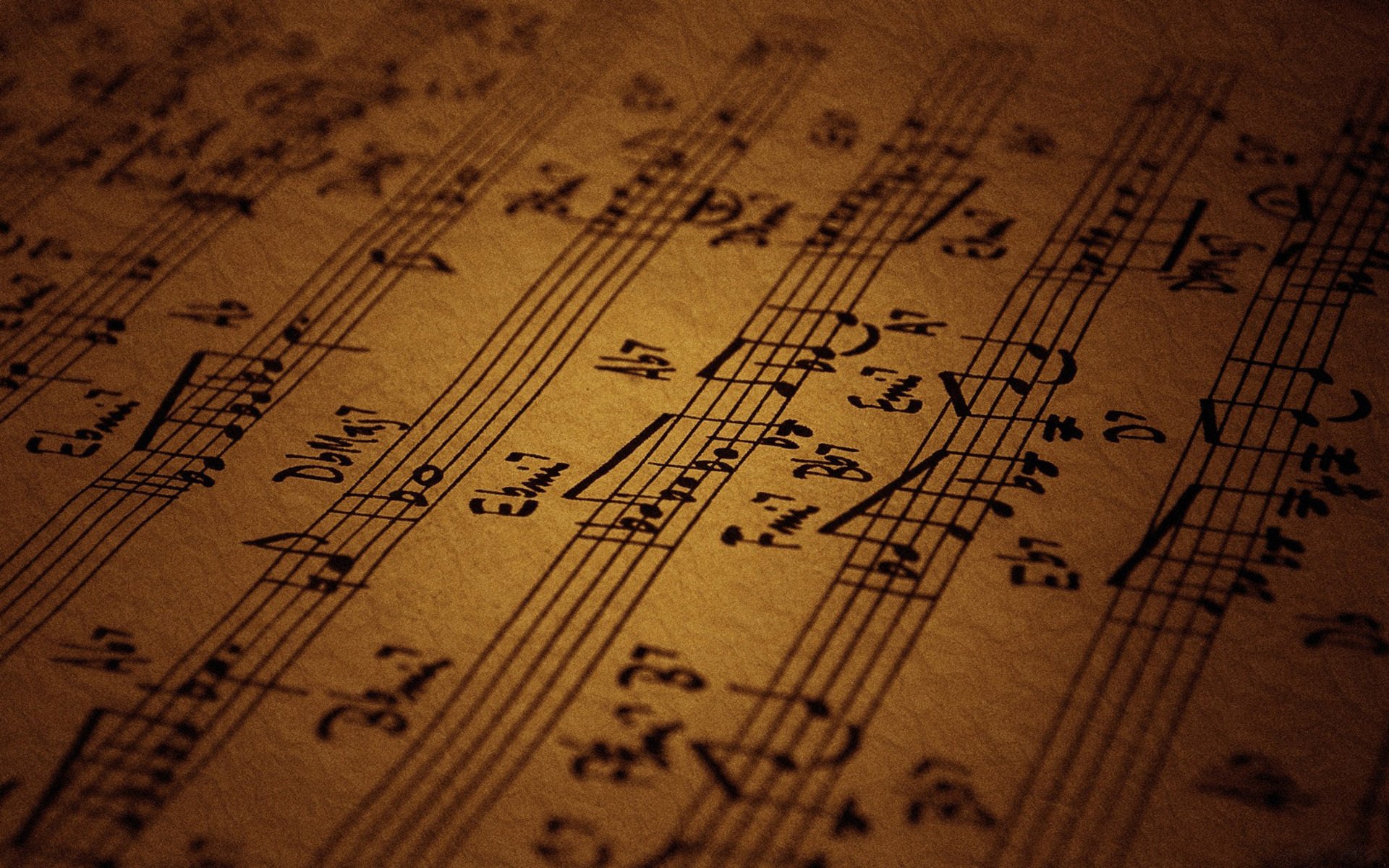 notas macro papel partitura