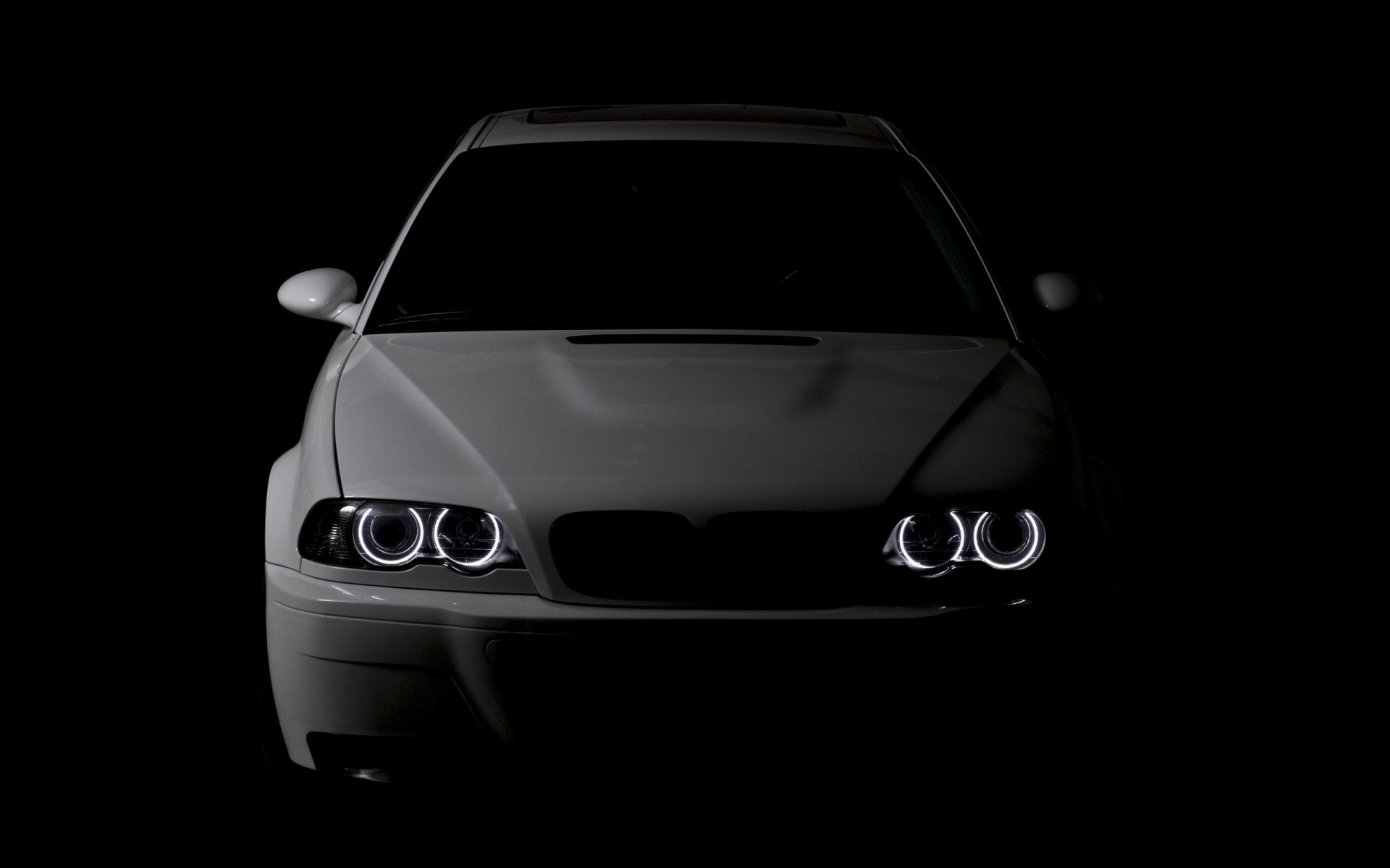 bmw m3 e46 angel eyes bmw faro bianco luce automobili automobili veicoli veicoli bianco nero