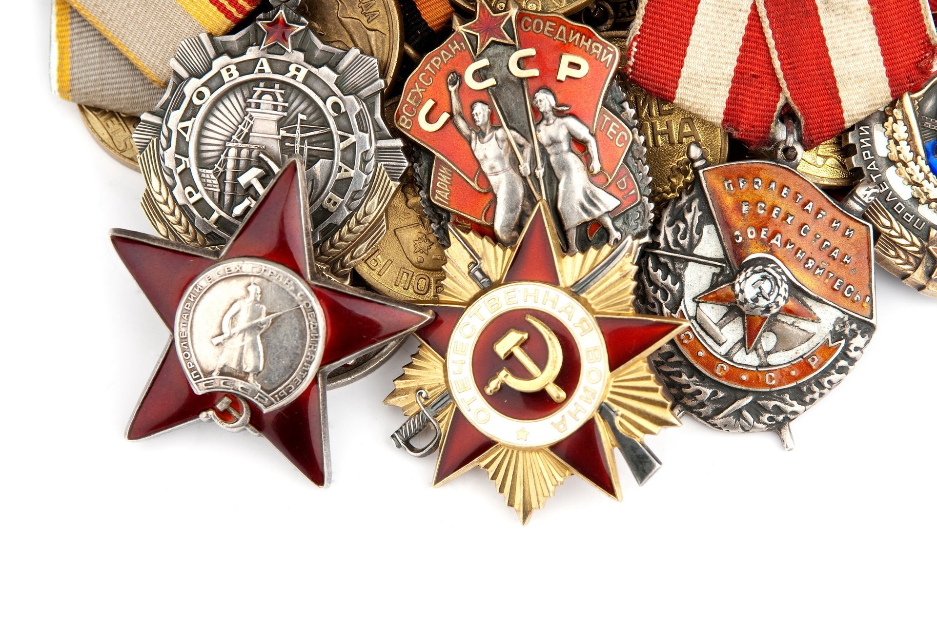 victory day may 9 awards star medals order holiday ussr wwii victory white background