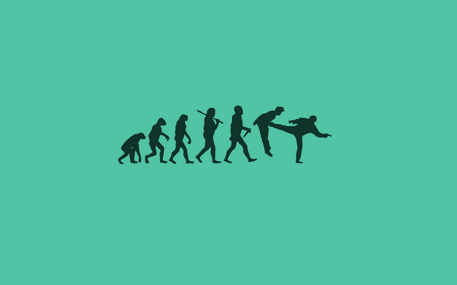 évolution stop homme singe