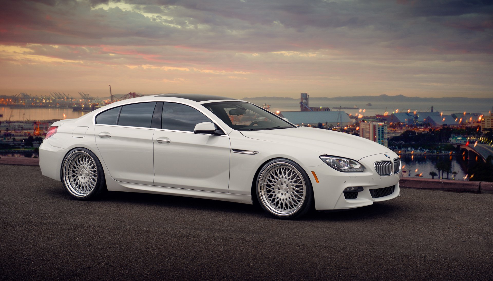 bmw 650i gran coupe white tuning bmw