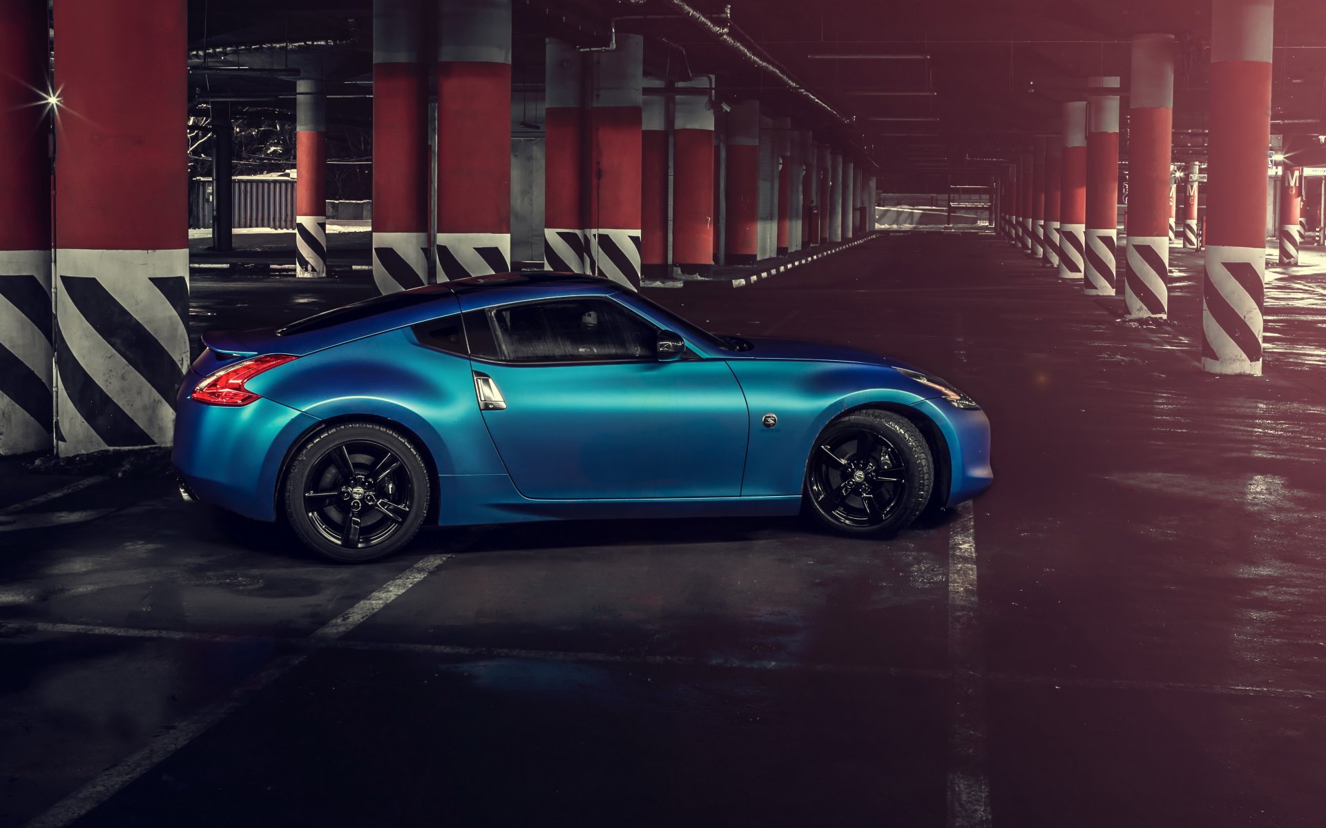 nissan 370z car blue hq wallpaper