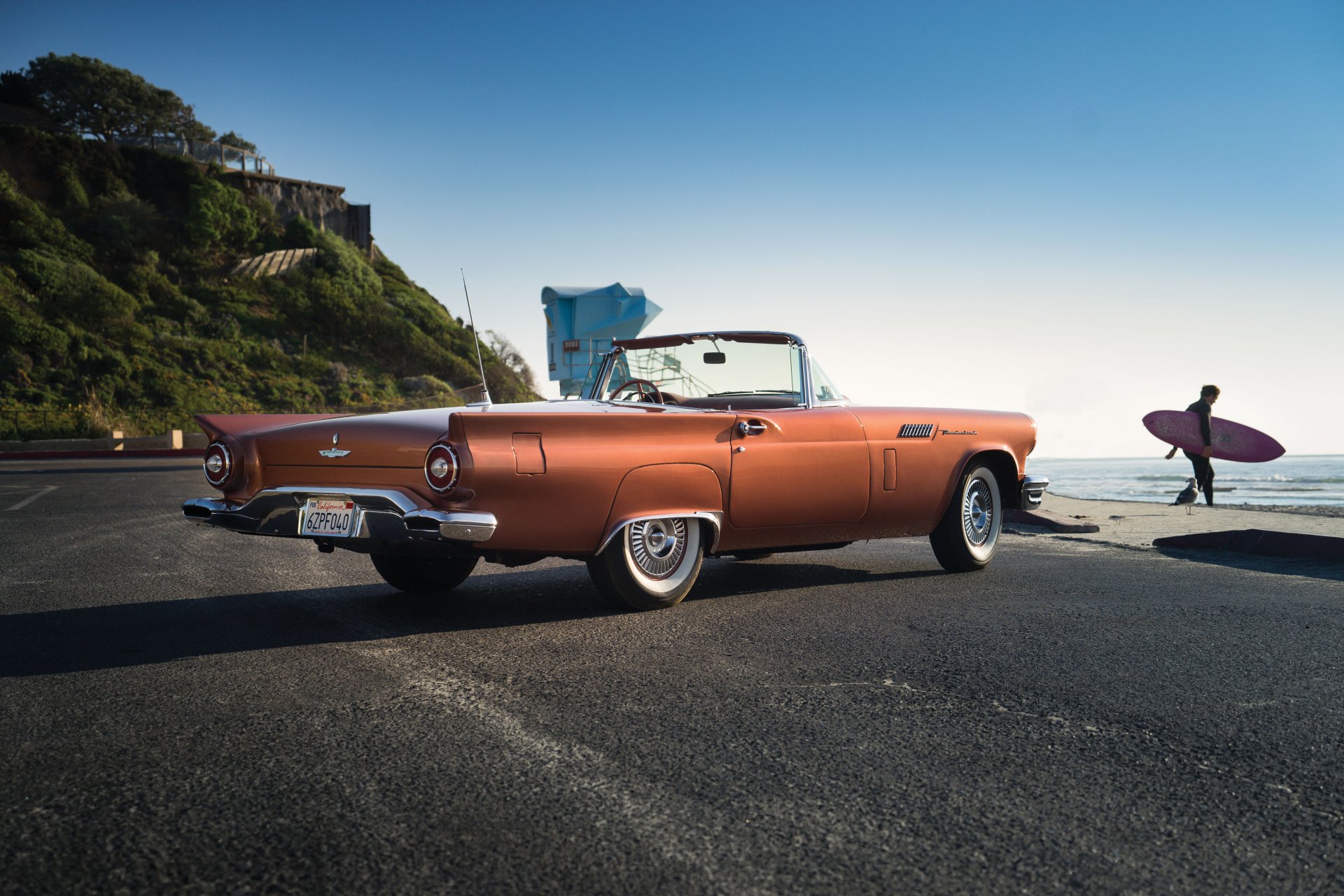 1957 ford thunderbird t-bird spécial surchargé thunderbird classique route