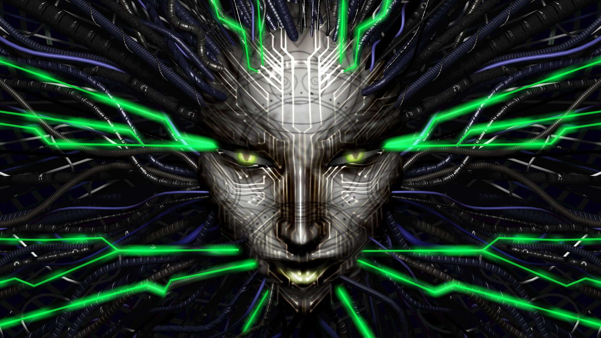 shodan von braun rickenbacker i molti tri-ottimale forma di vita system shock 2 shodan ai mente macchina hacker intelligenza coscienza elettricità flusso faccia