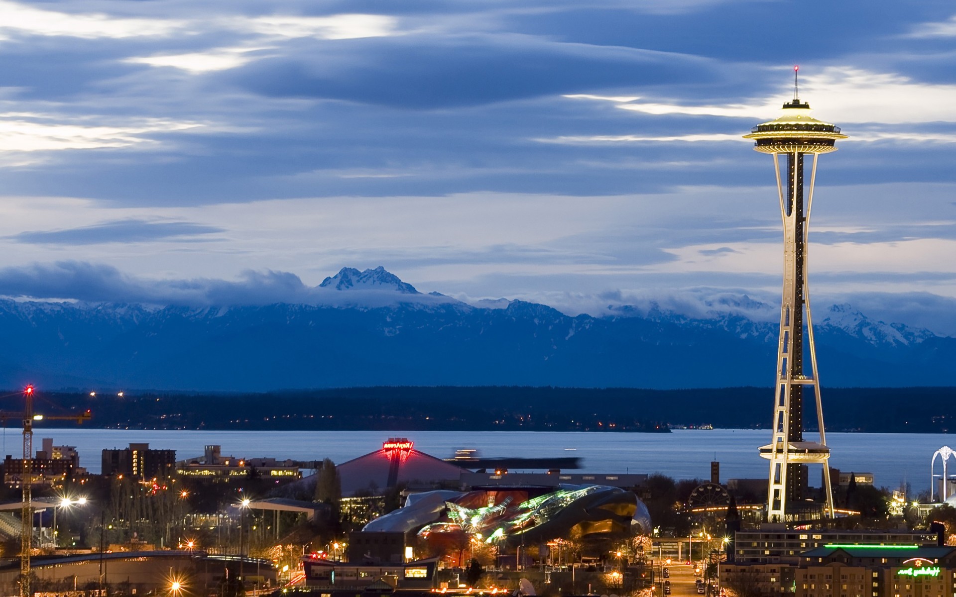 eattle tower night mountain