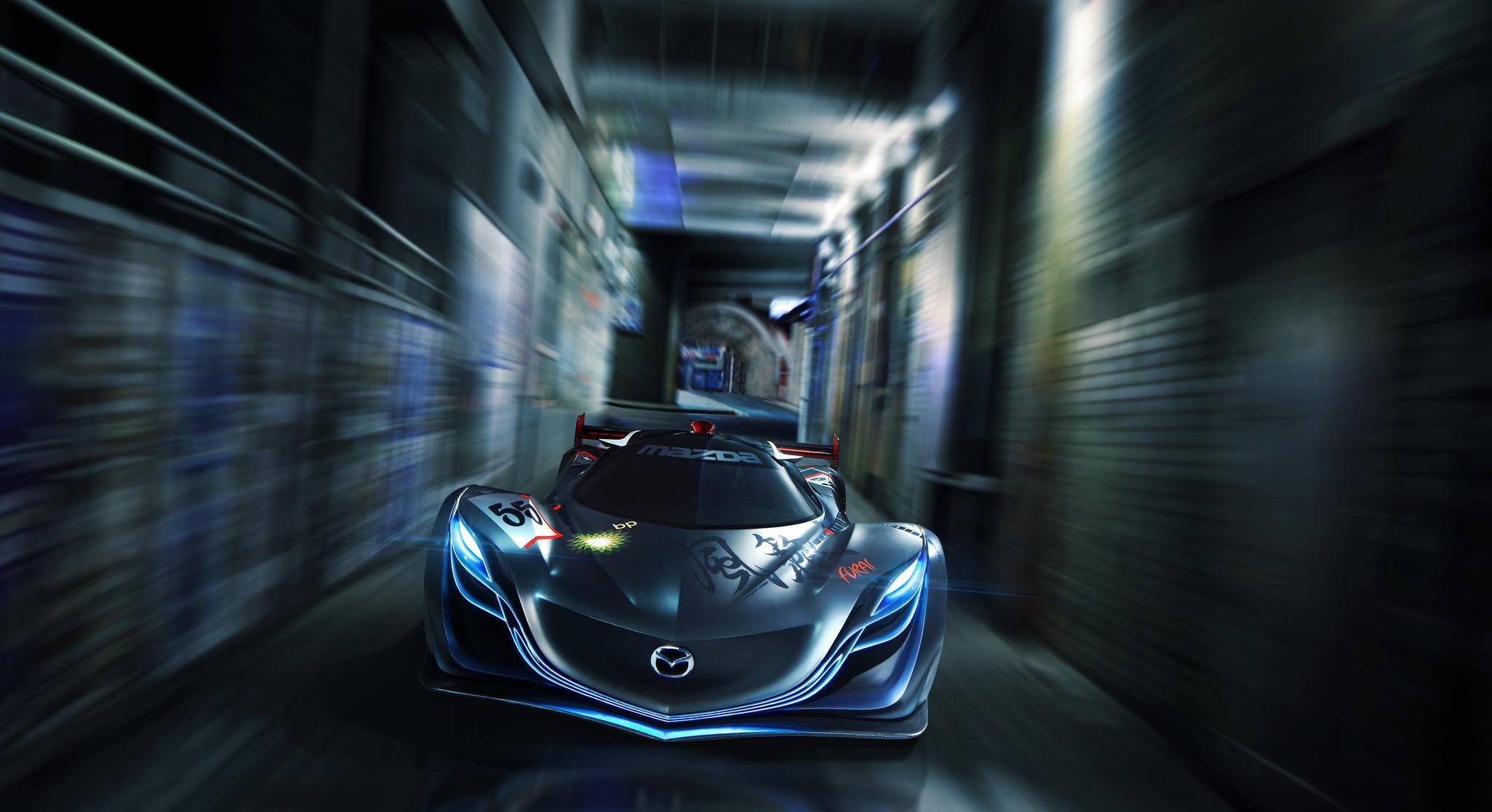 mazda furai concept car mazda furai speed front