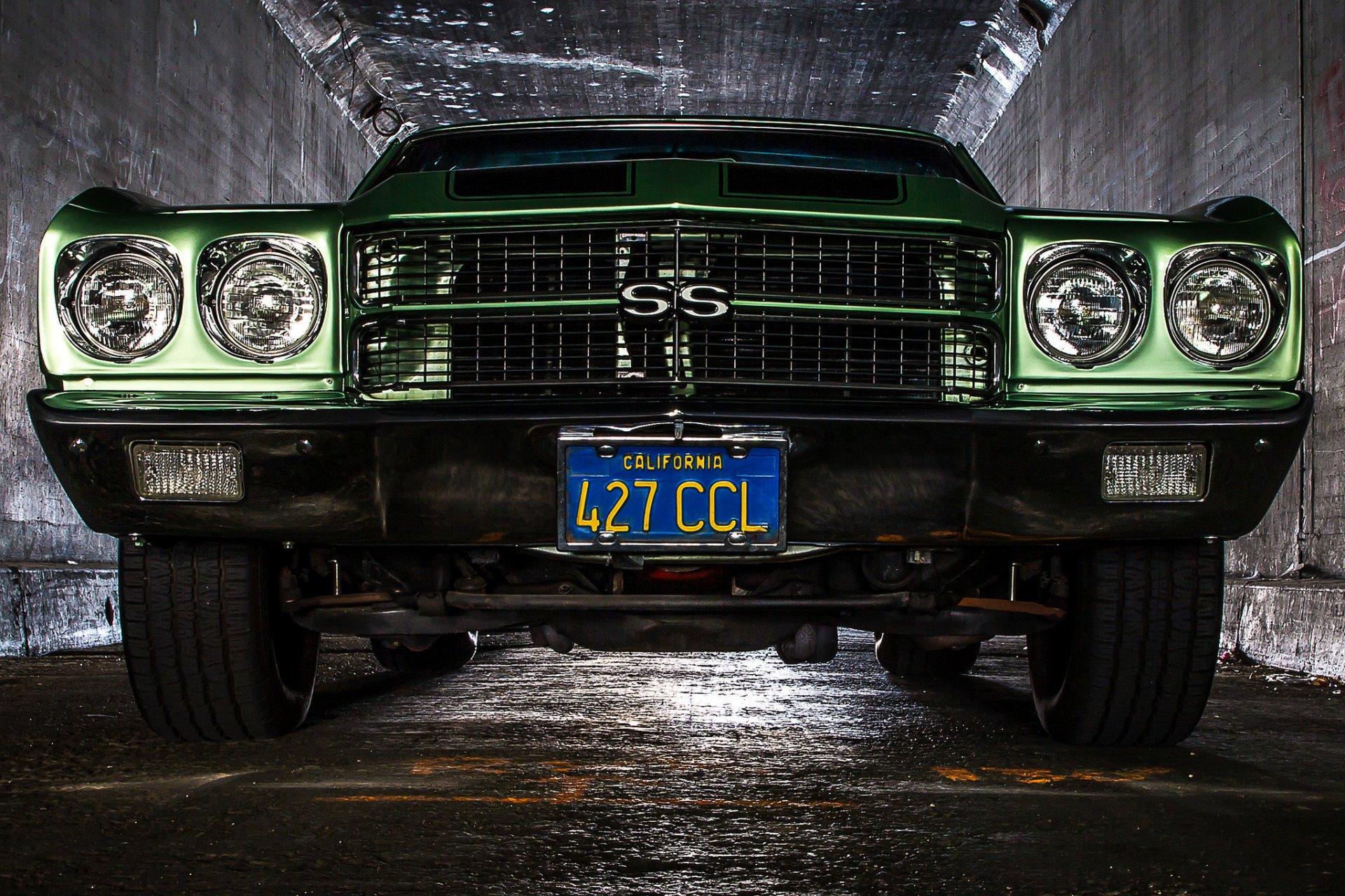 chevrolet chevelle ss classic retro front