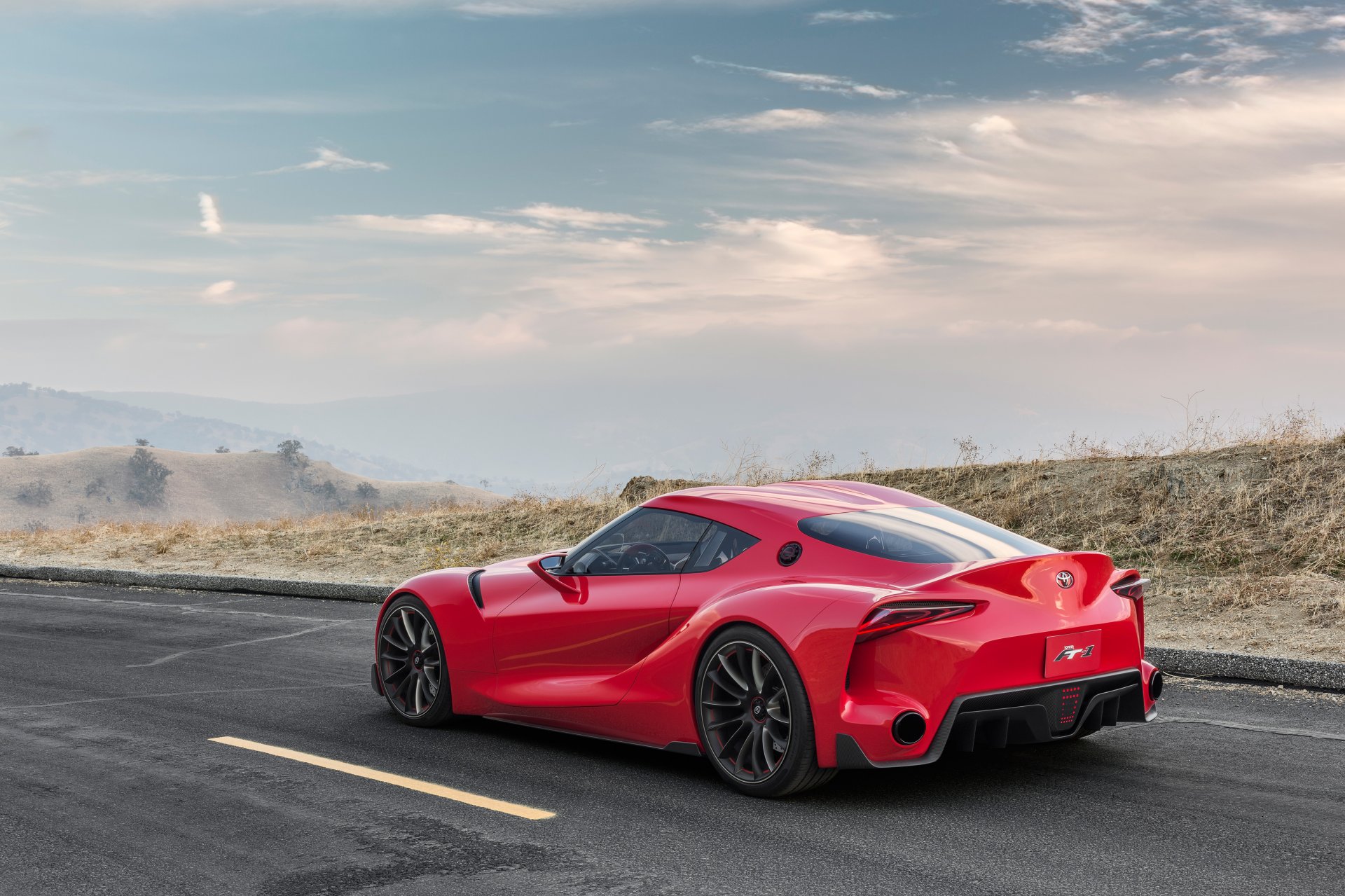 toyota ft-1 konzept strecke wüste