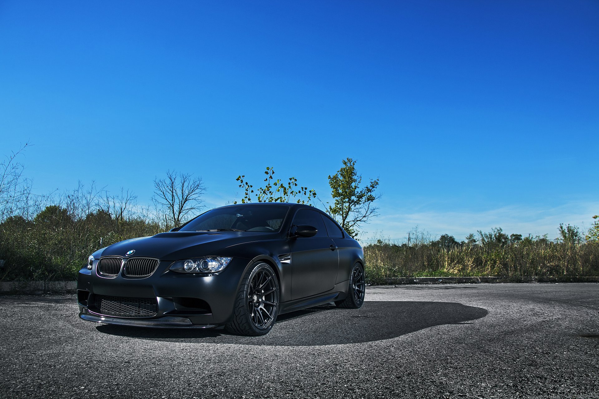 bmw m3 e92 czarny matowy bmw coupe matowy cień asfalt