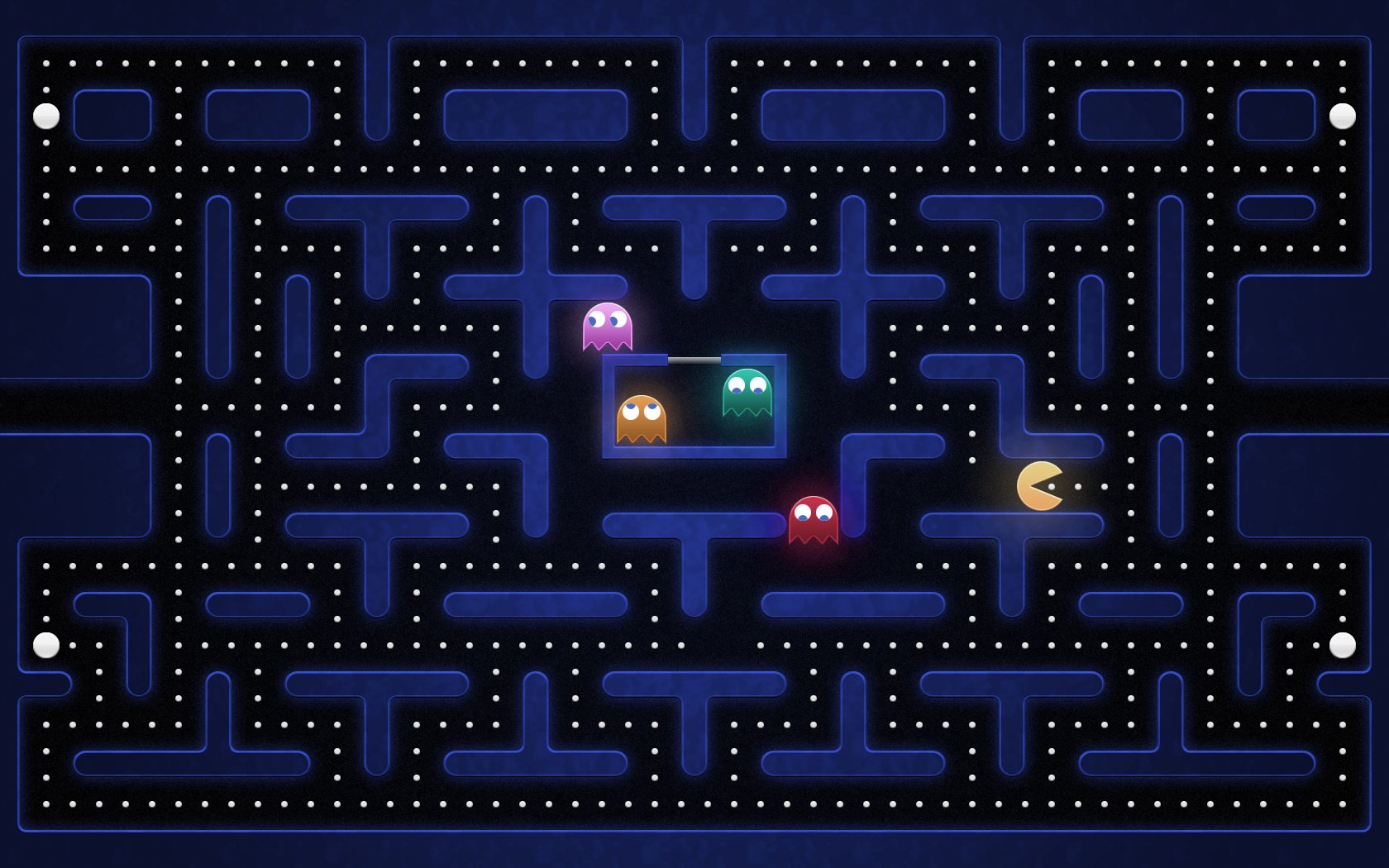 pac man pacman jeux fantômes labyrinthe