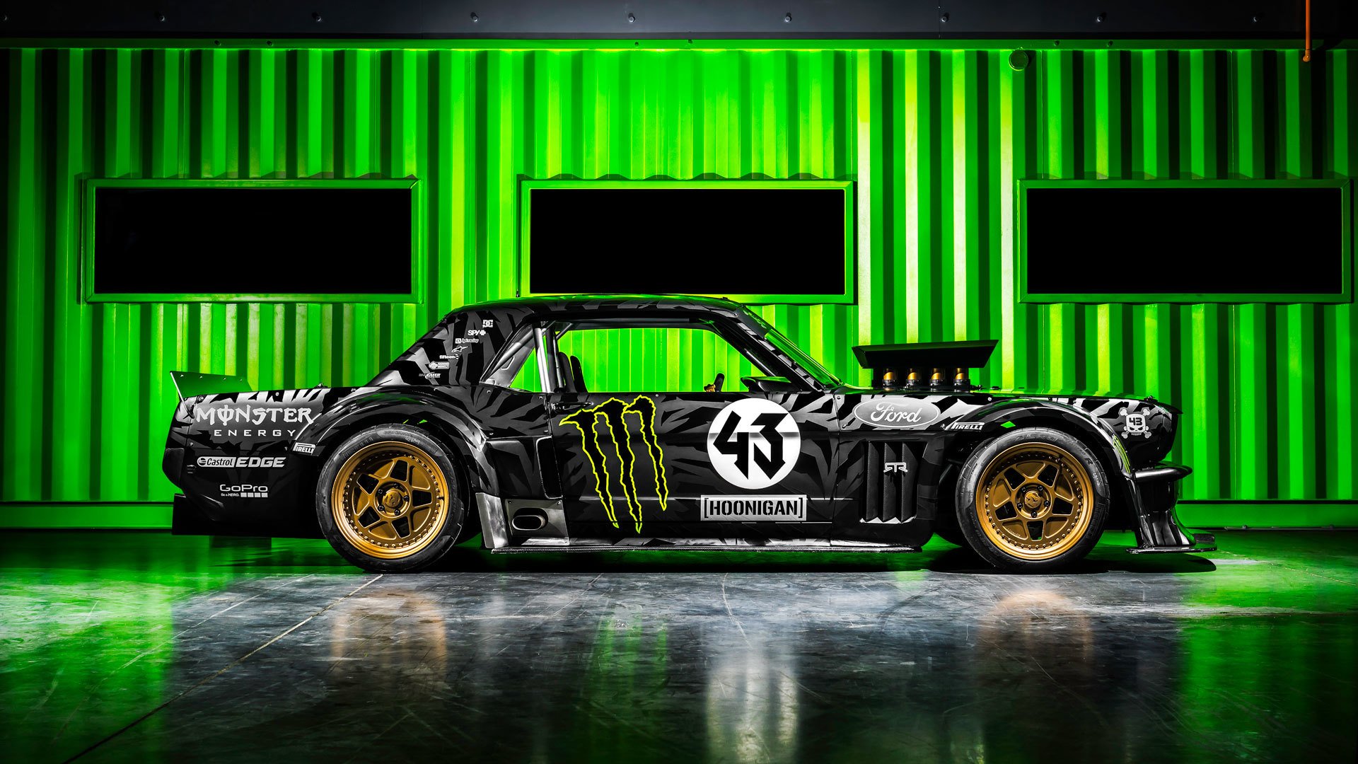 ford mustang rtr 1965 hoonicorn 845 km gymkhana siedem strona ken blok potwór energia