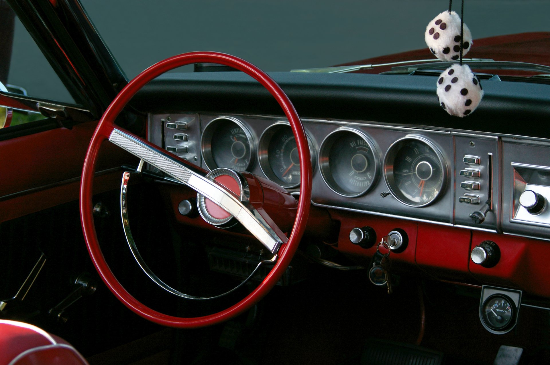 vehicles retro salon red means nice steering wheel panel management appliances souvenirs blocks blur bokeh close up wallpaper