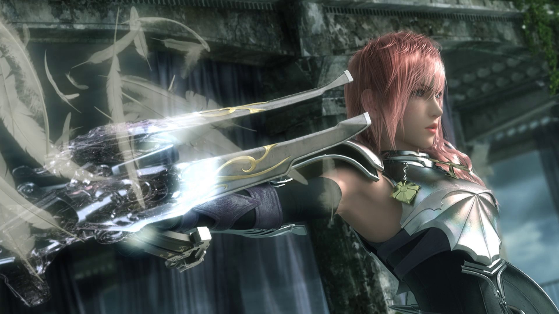 final fantasy xiii armatura fulmine armi piume 13 disegni ragazze anime ragazze-a