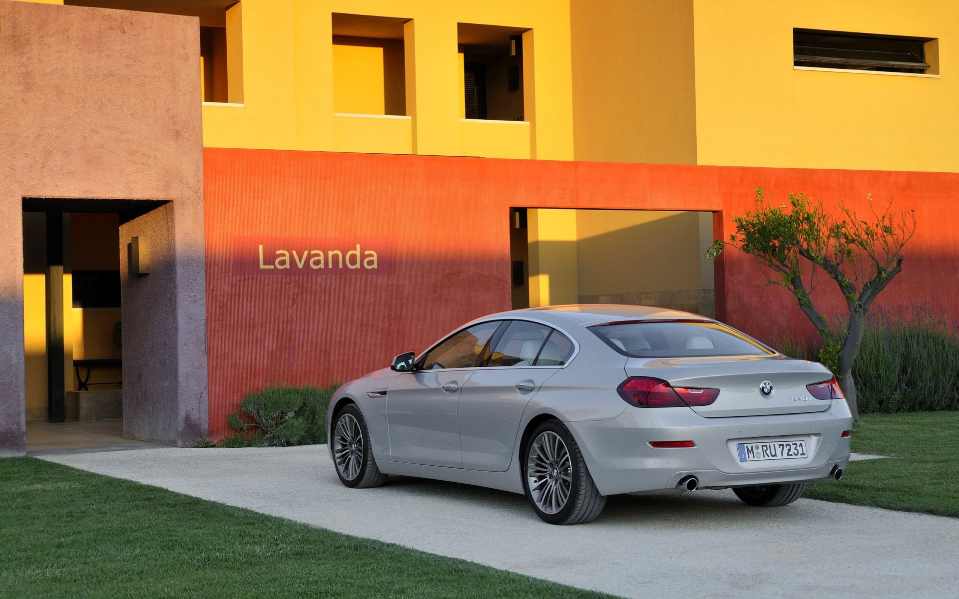 bmw 6 series bmw grey building sedan car