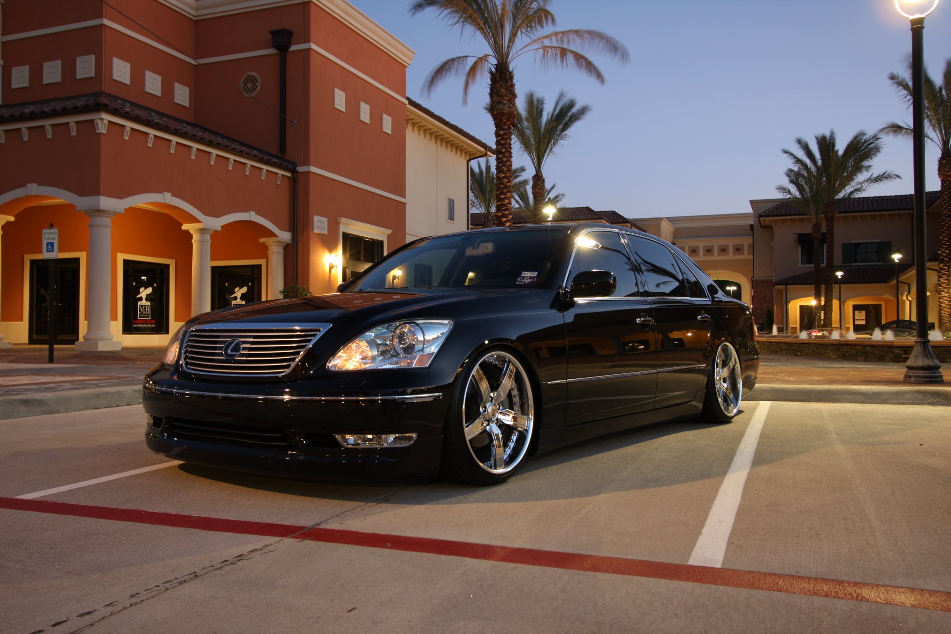 lexus ls lexus sedán negro faros llantas