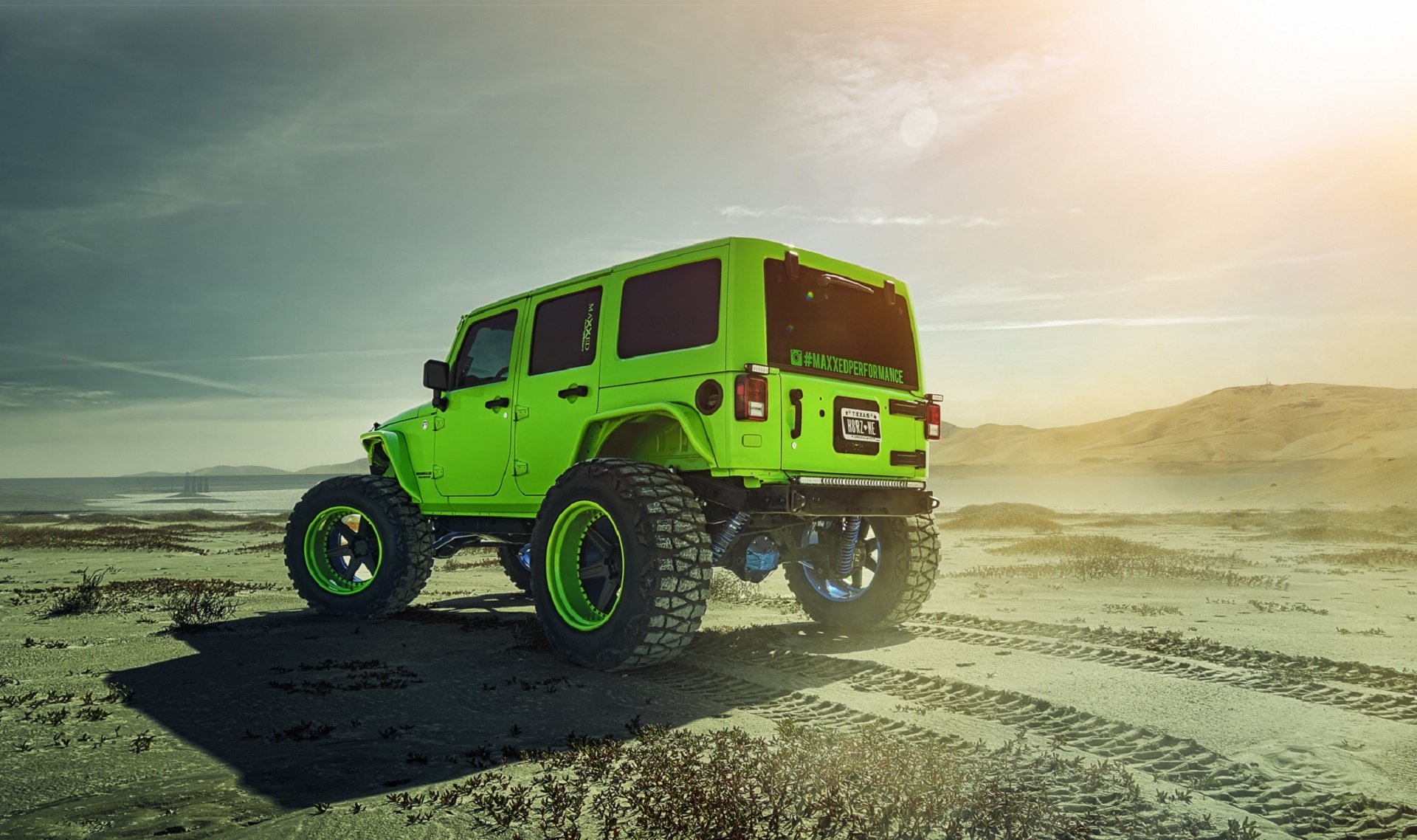 jeep wrangler adv1 funzione di pista su misura forgiato ruote verde posteriore