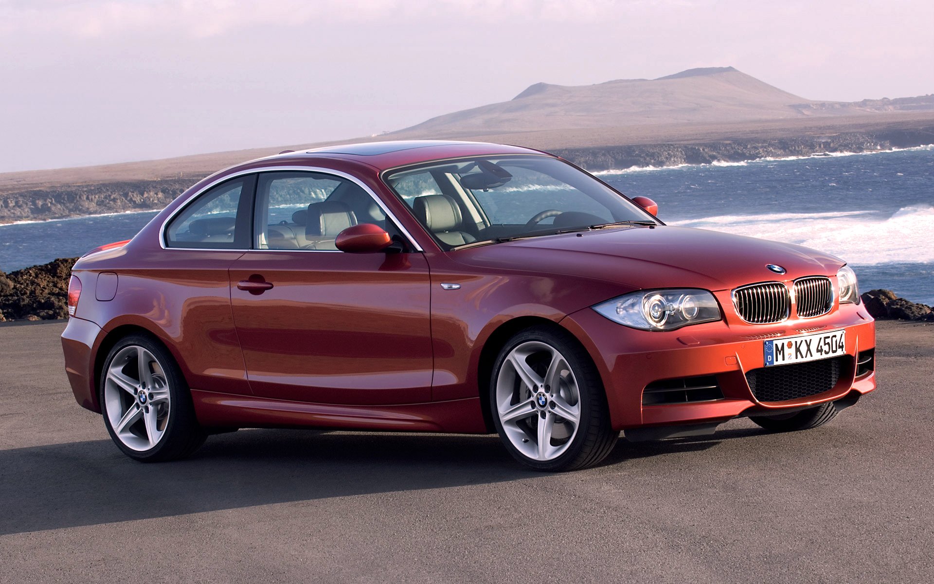 bmw auto orange coupé voiture boomer bmw