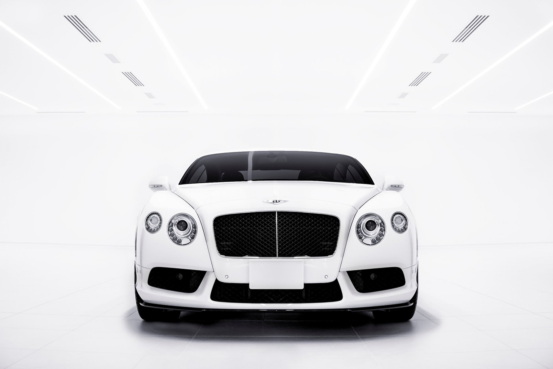 bentley continental gt v8 blanco frente