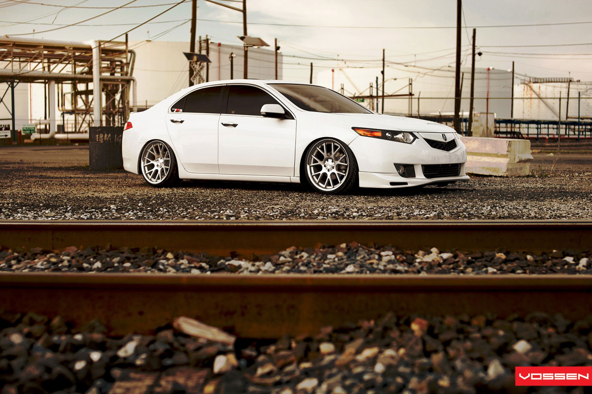 honda vossen white tuning honda rails pebble