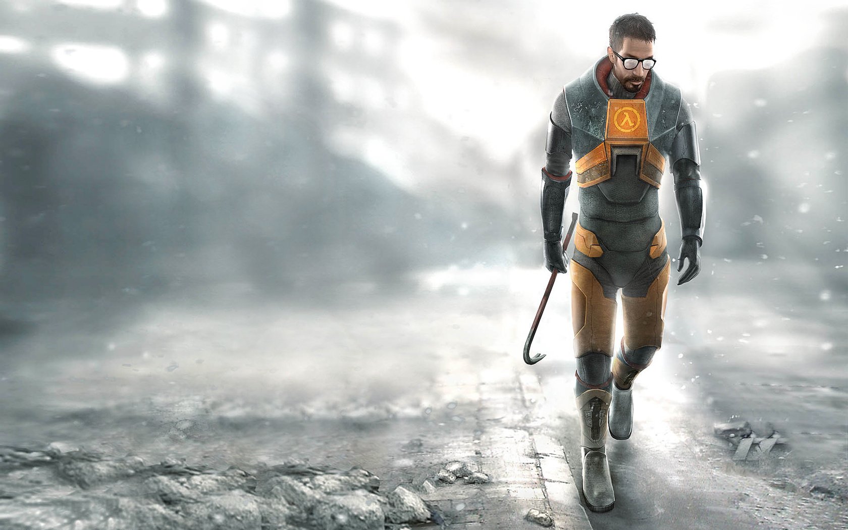 half-life 2 gordon freeman city-17 city-17 résistance guerre alliance ruines lunettes brouillard hommes dessins anime