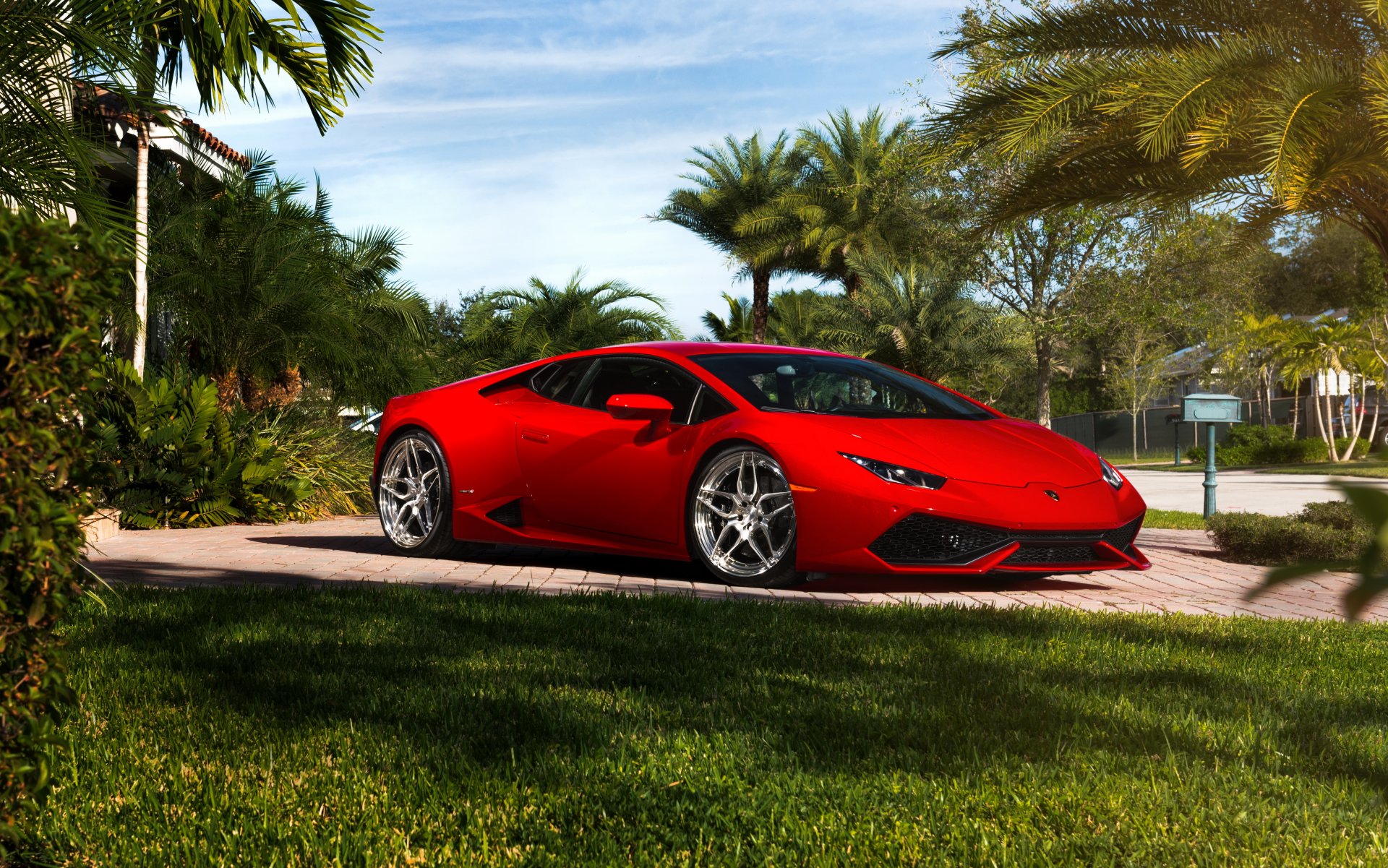 lamborghini huracan czerwone hq tapety