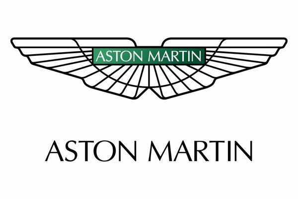 Emblema del coche Aston Martin del fabricante Inglés