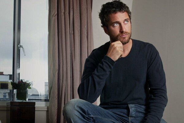 Gerard Butler is lost in thought