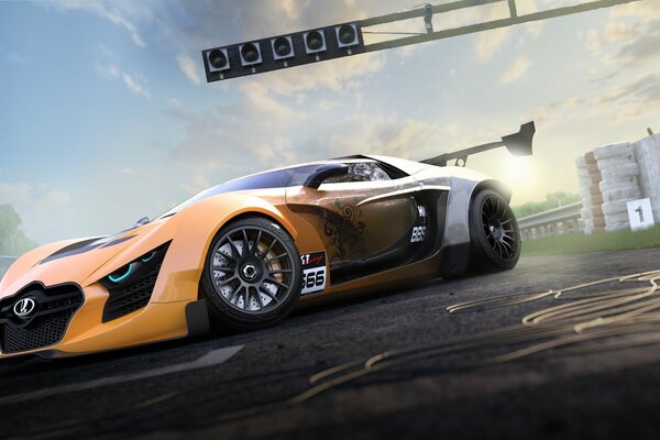 Concept Lada sur la piste de course, graphiques 3D