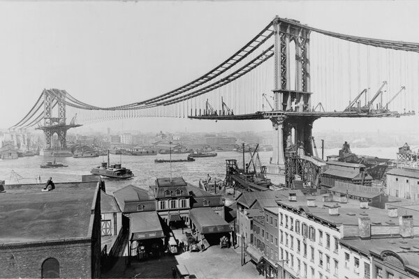 Construction of a bridge in St. Petersburg