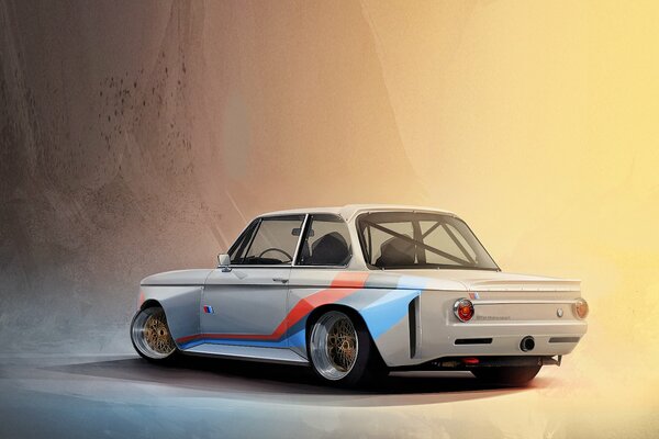 An old painted Zaporozhets, although the author believes that it is a bmw